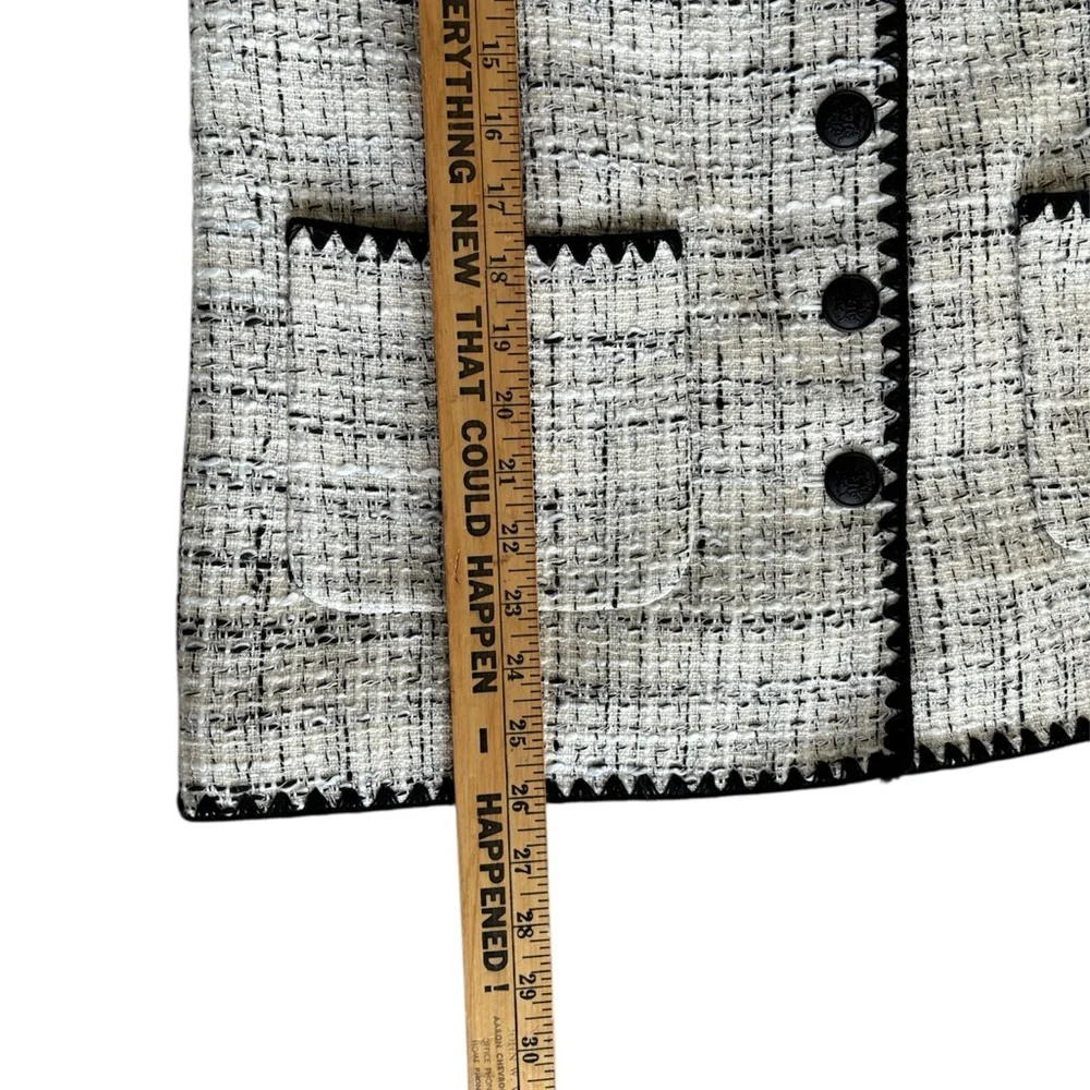 Talbots Ivory and Black Tweed Blazer - Picture 6 of 8